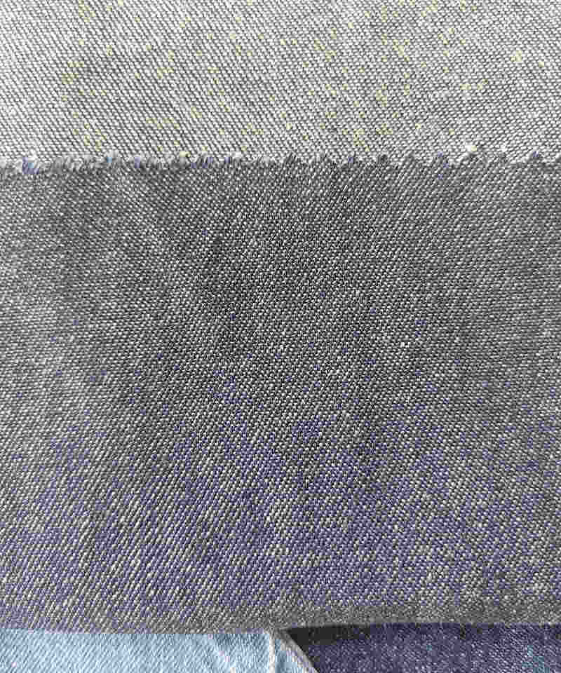 Slub Indigo 2/1 Twill Peso ligero No elástico Tejido de mezclilla de algodón puro#10031