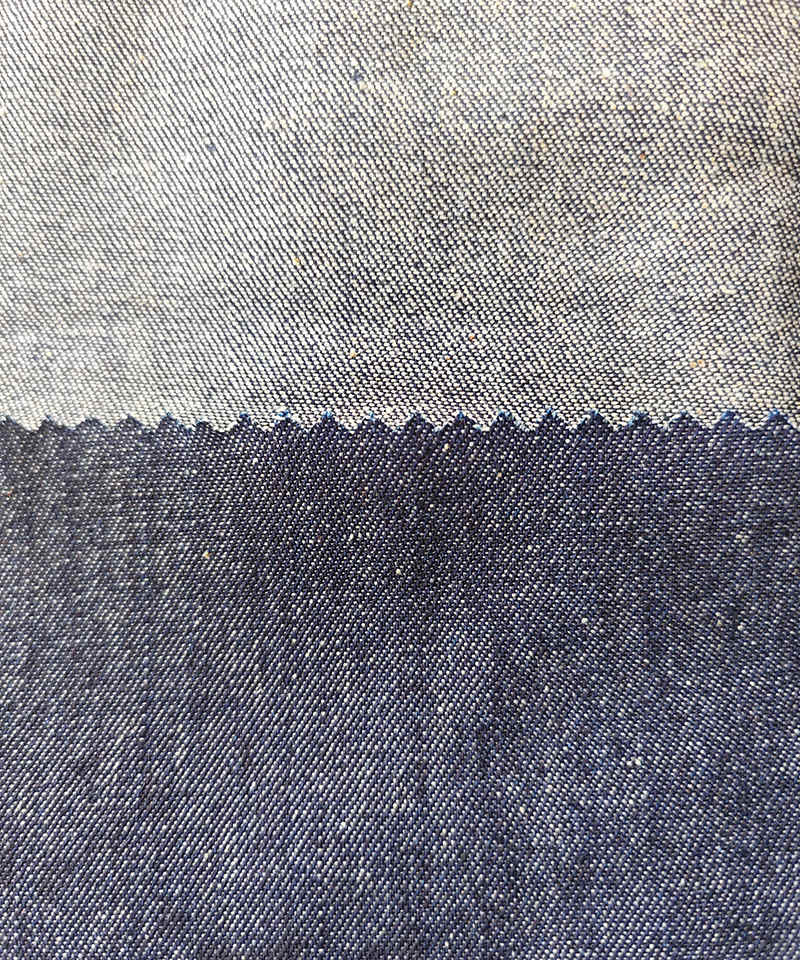 Slub Indigo 2/1 Twill Peso medio Tejido de mezclilla de algodón puro no elástico#10041