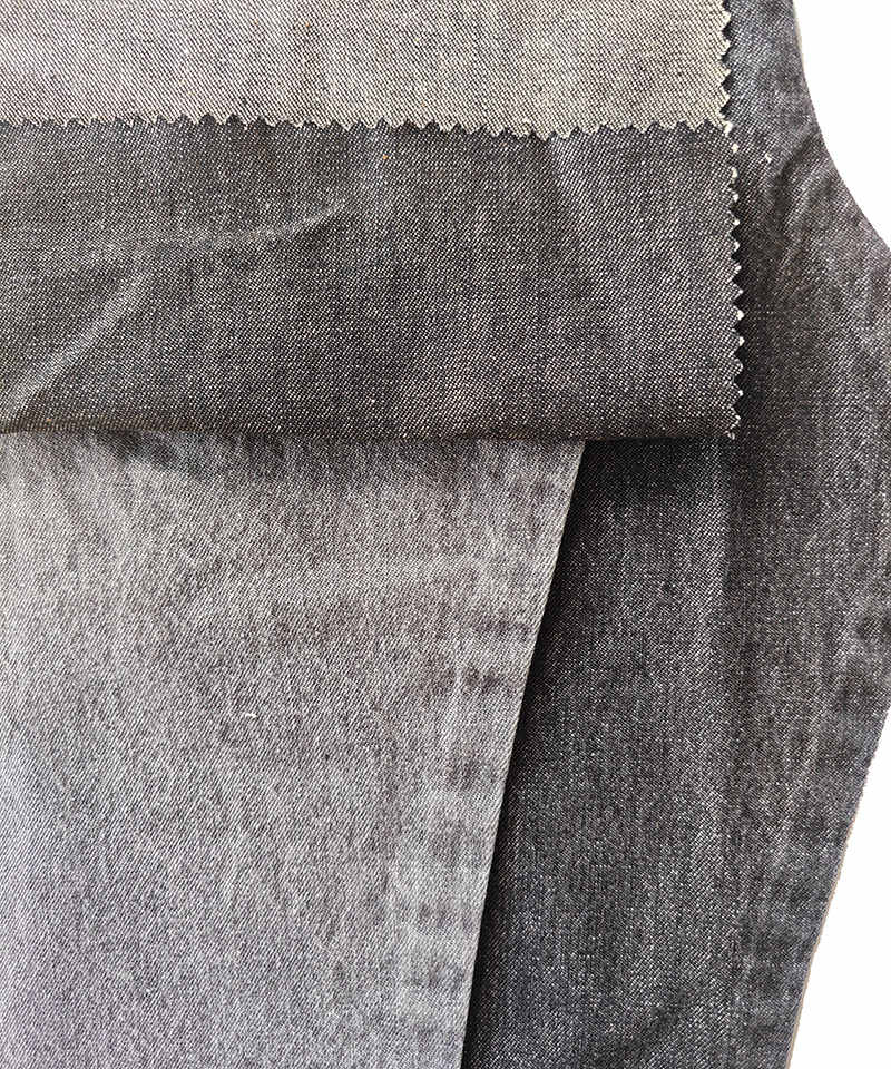 Slub Grey 2/1 Twill Peso medio Tejido de mezclilla de algodón puro no elástico#10042