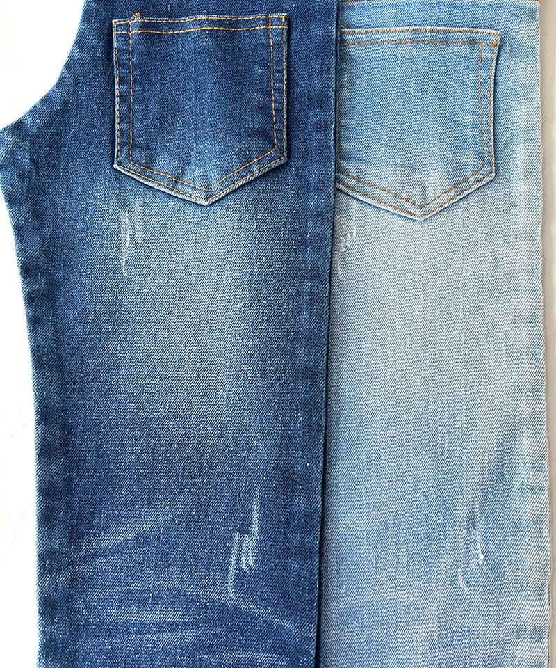 Sarga índigo 3/1 Tejido denim elástico pesado#40014