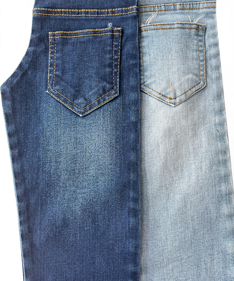 Slub Indigo 3/1 Twill Tejido denim elástico pesado#40032