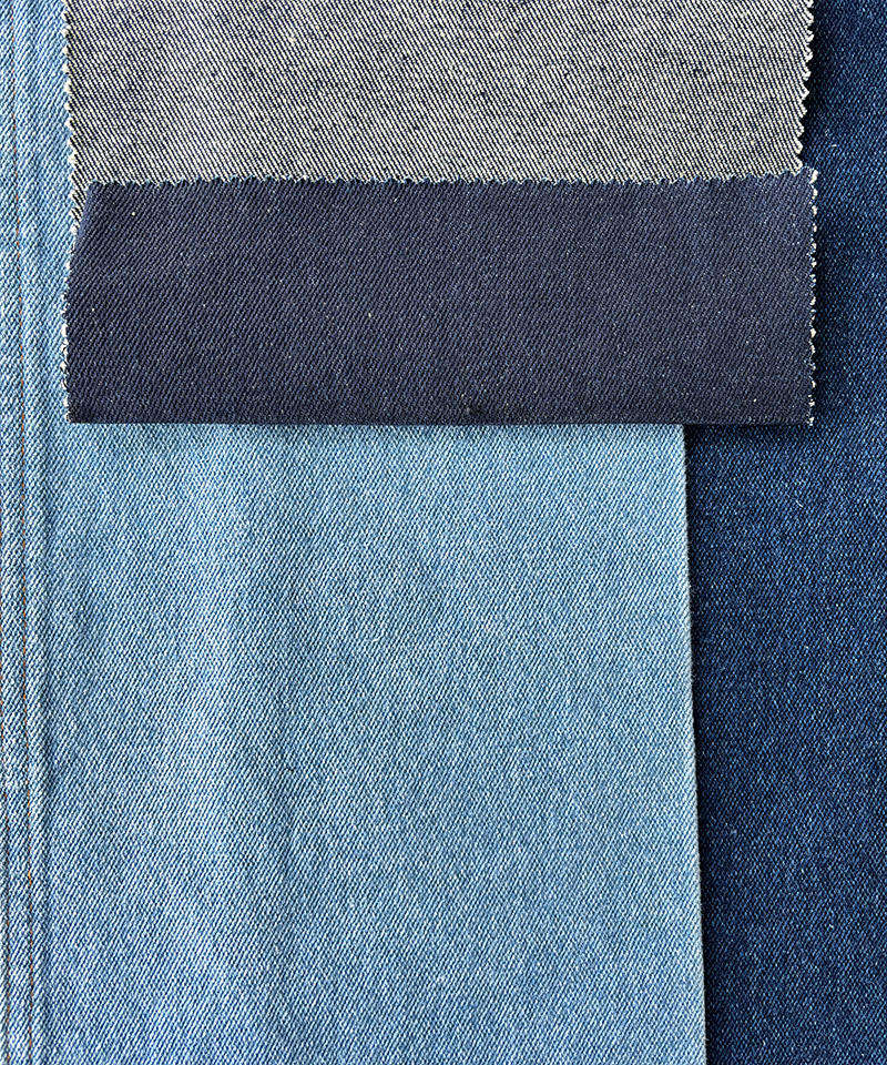 Indigo 3/1 Twill Tejido de mezclilla de algodón puro no elástico de peso pesado#10046