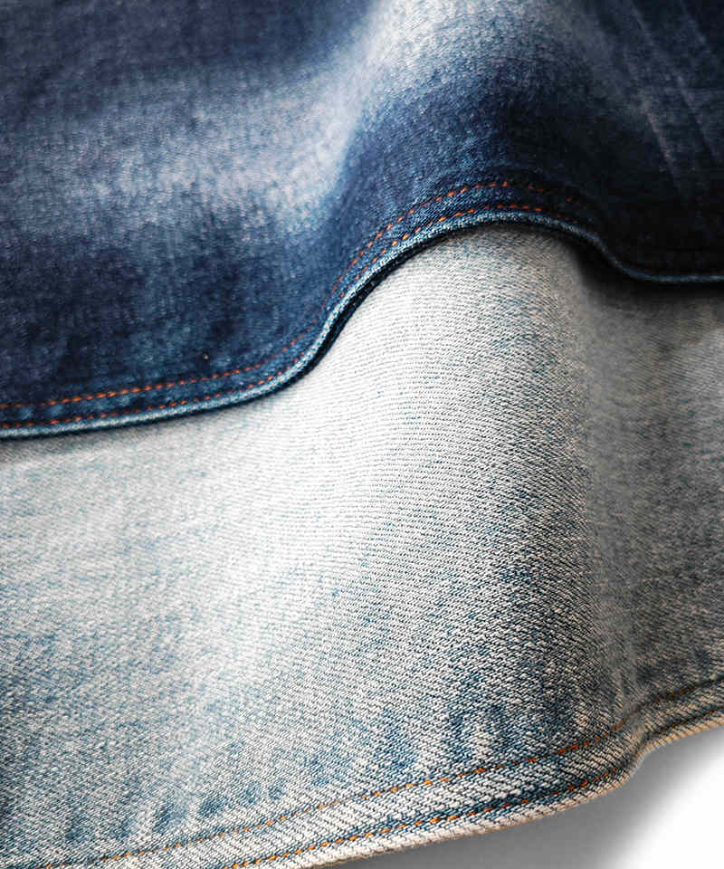 Slub Indigo 3/1 Twill Tejido denim elástico pesado#20072