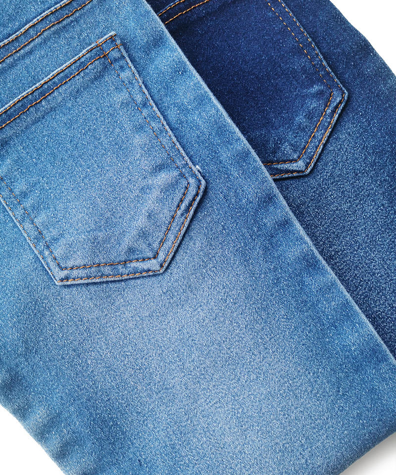 Indigo 4/1 Satén Tejido denim elástico de peso medio#50024