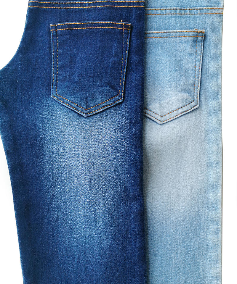 Indigo 4/1 Satén Tejido denim elástico pesado#50033