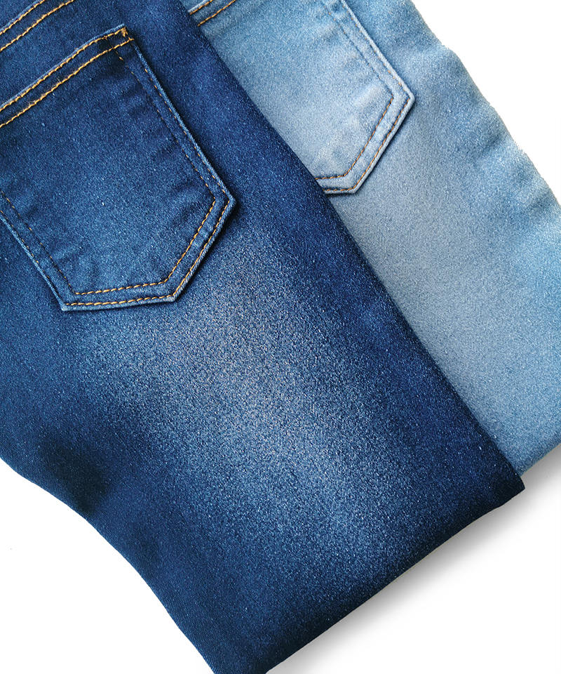 Indigo 4/1 Satén Peso medio Tejido denim de alta elasticidad#50035