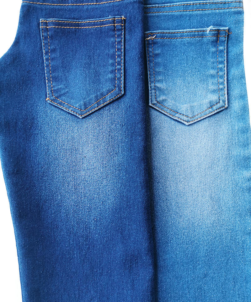 Indigo 4/1 Satén Tejido denim elástico de peso medio#50039