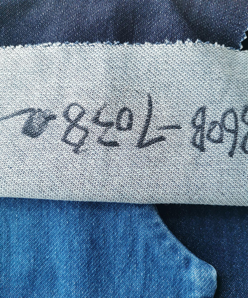 Indigo Tejido falso Peso medio Tejido denim elástico#60023