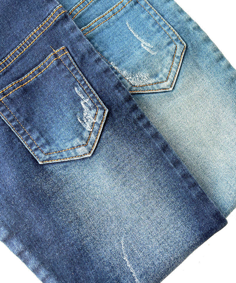 Indigo Tejido falso Peso medio Tejido denim elástico#60042