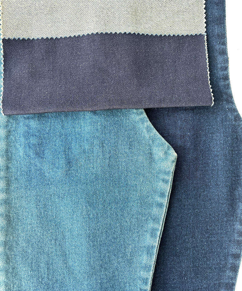 Indigo Tejido falso Peso medio Tejido denim elástico#60042