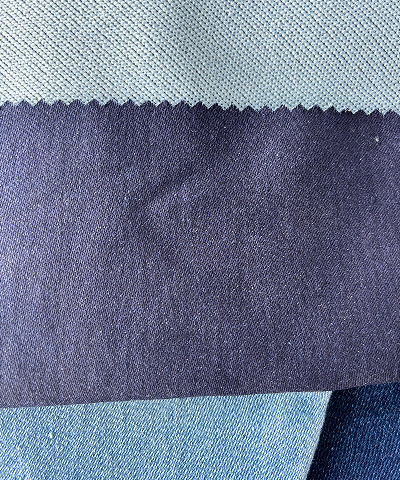 Indigo Tejido falso Peso pesado Tejido denim elástico#60055