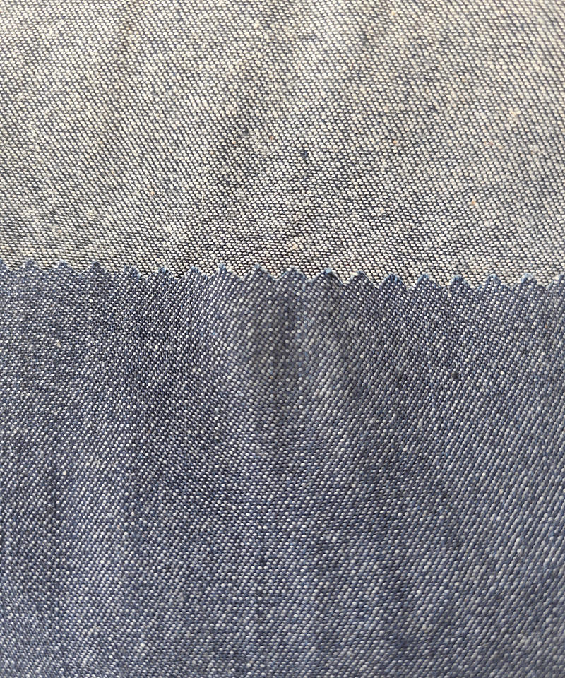 Slub Indigo 2/1 Twill Peso ligero No elástico Tejido de mezclilla de algodón puro #10025