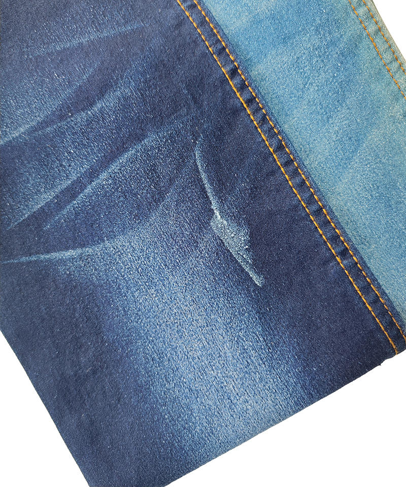 Indigo 4/1 Satén Peso medio Tejido denim elástico alto#50016