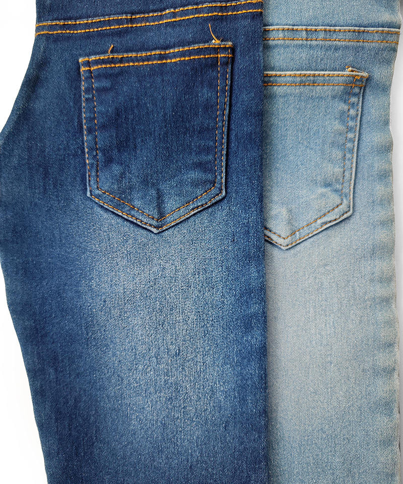 Indigo 4/1 Satén Peso medio Tejido denim súper elástico#50028