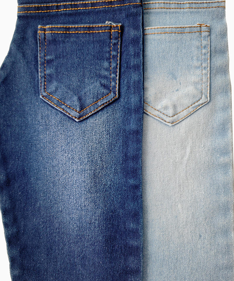 Indigo 4/1 Satén Tejido denim elástico pesado#50042