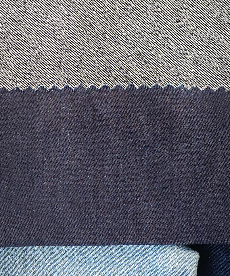 Indigo 4/1 Satén Tejido denim elástico pesado#50042