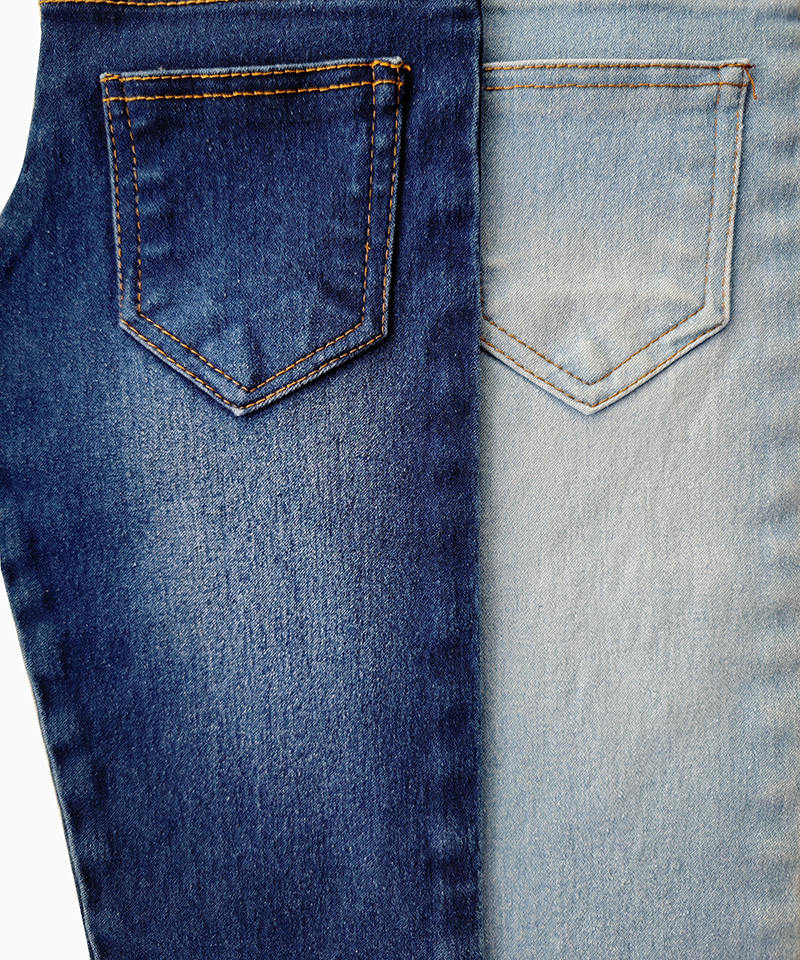 Indigo 4/1 Satén Tejido denim elástico pesado#50043