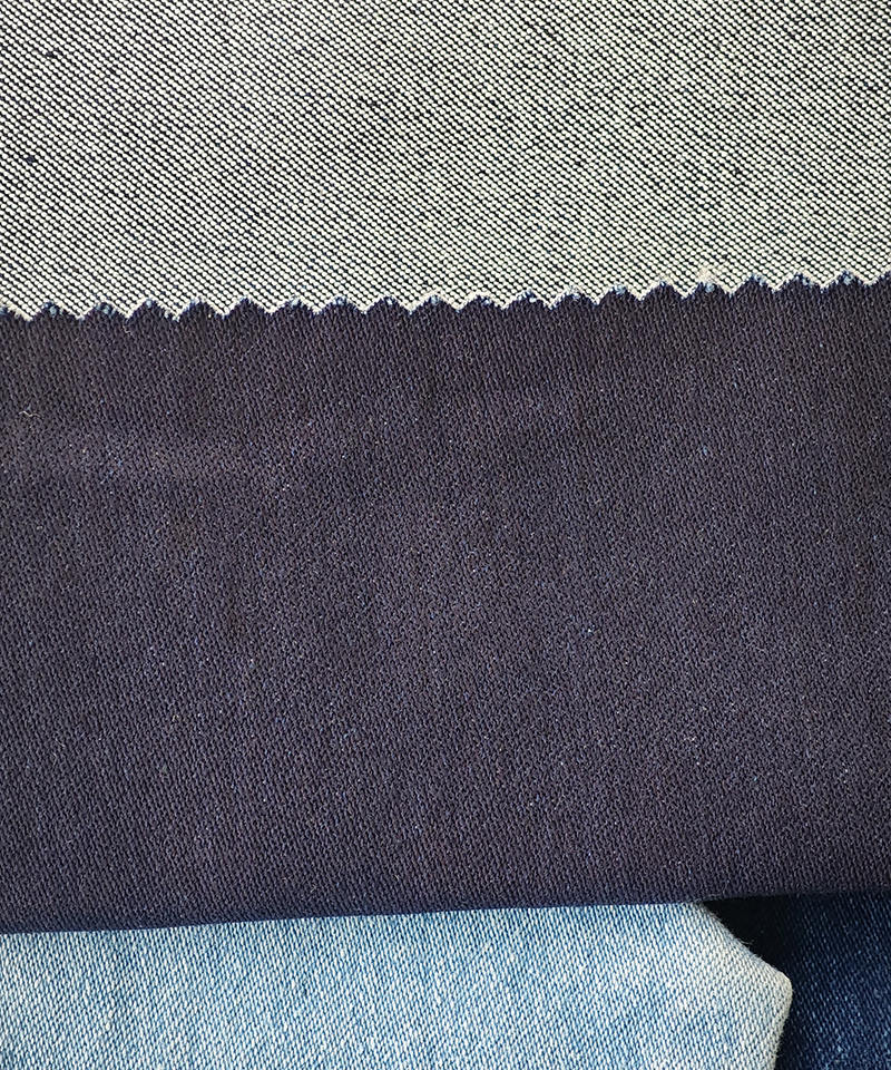 Indigo 4/1 Satén Tejido denim elástico pesado#50043