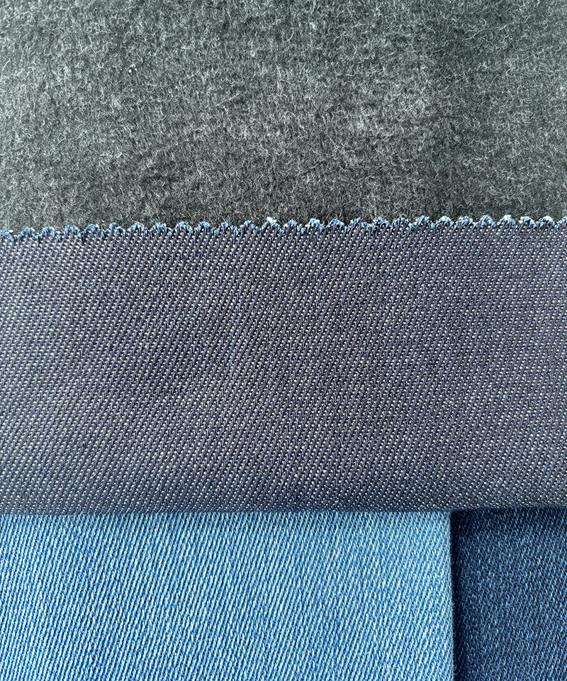 Slub Indigo 3/1 Twill Tejido de mezclilla de alta elasticidad y peso pesado#80003