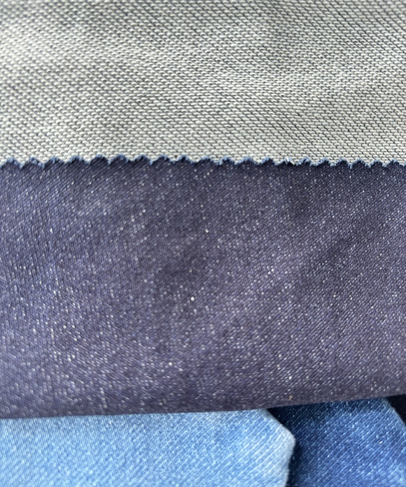 Indigo Tejido falso Peso medio Tejido denim elástico#60038