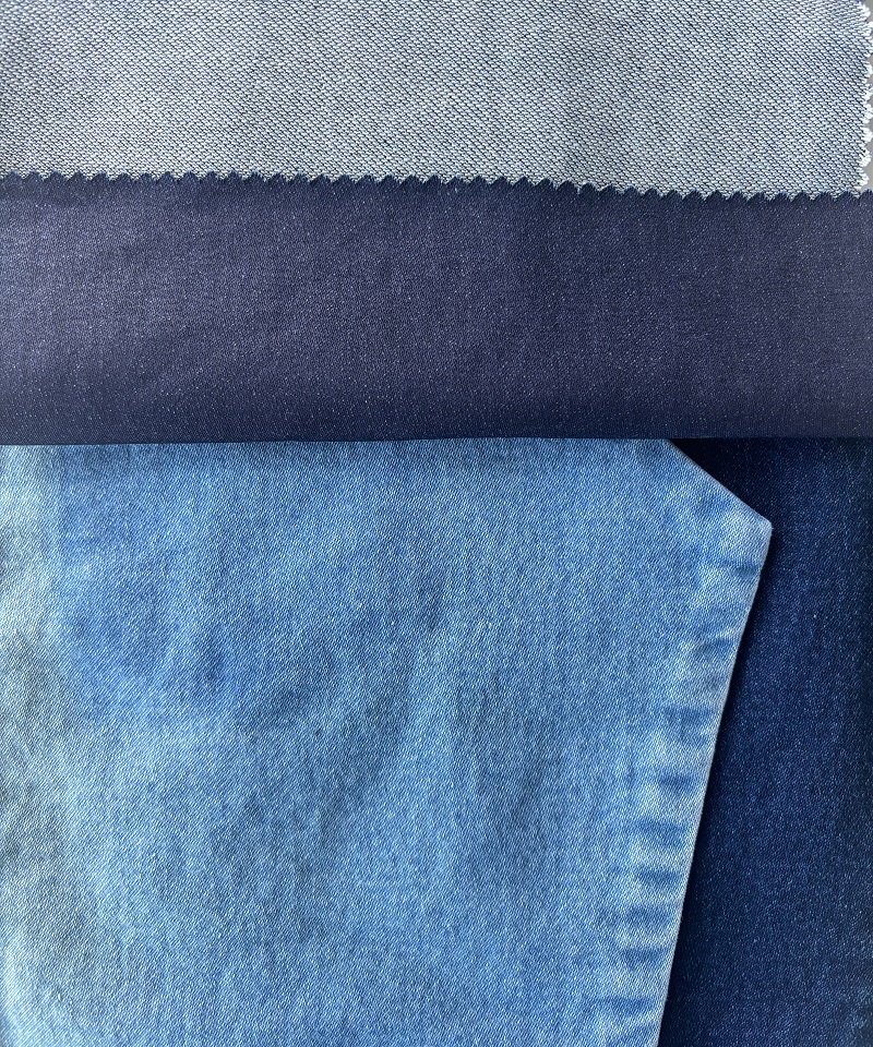 Indigo Tejido falso Peso medio Tejido denim elástico#60026