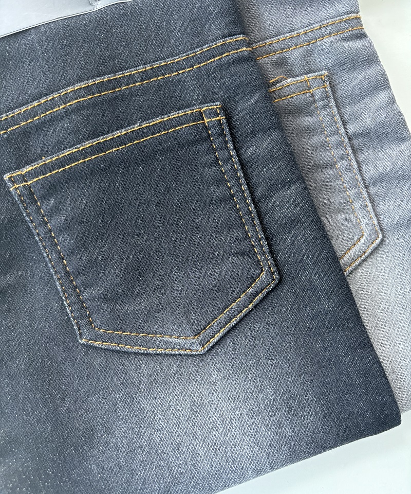 Indigo Tejido falso Peso medio Tejido denim elástico#60024