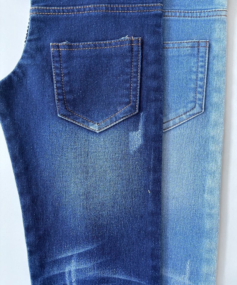 Indigo Tejido falso Peso pesado Tejido denim elástico#60029