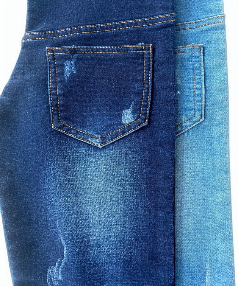 Indigo Tejido falso Peso medio Tejido denim elástico#60008