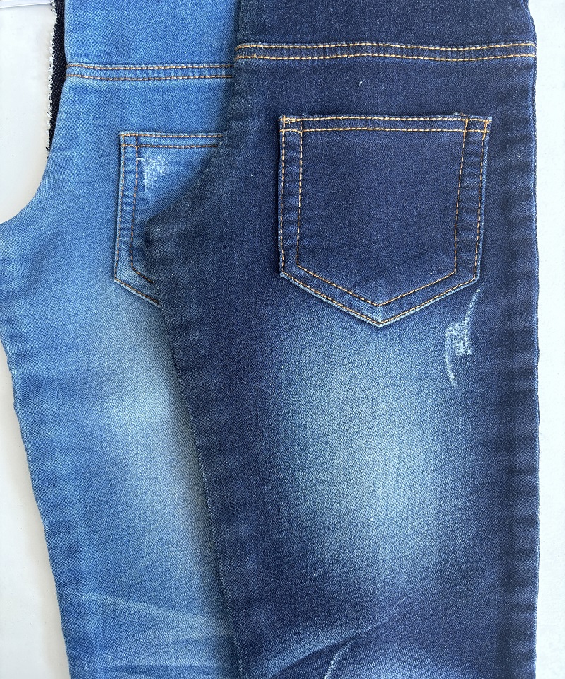 Indigo Tejido falso Peso medio Tejido denim elástico#60012