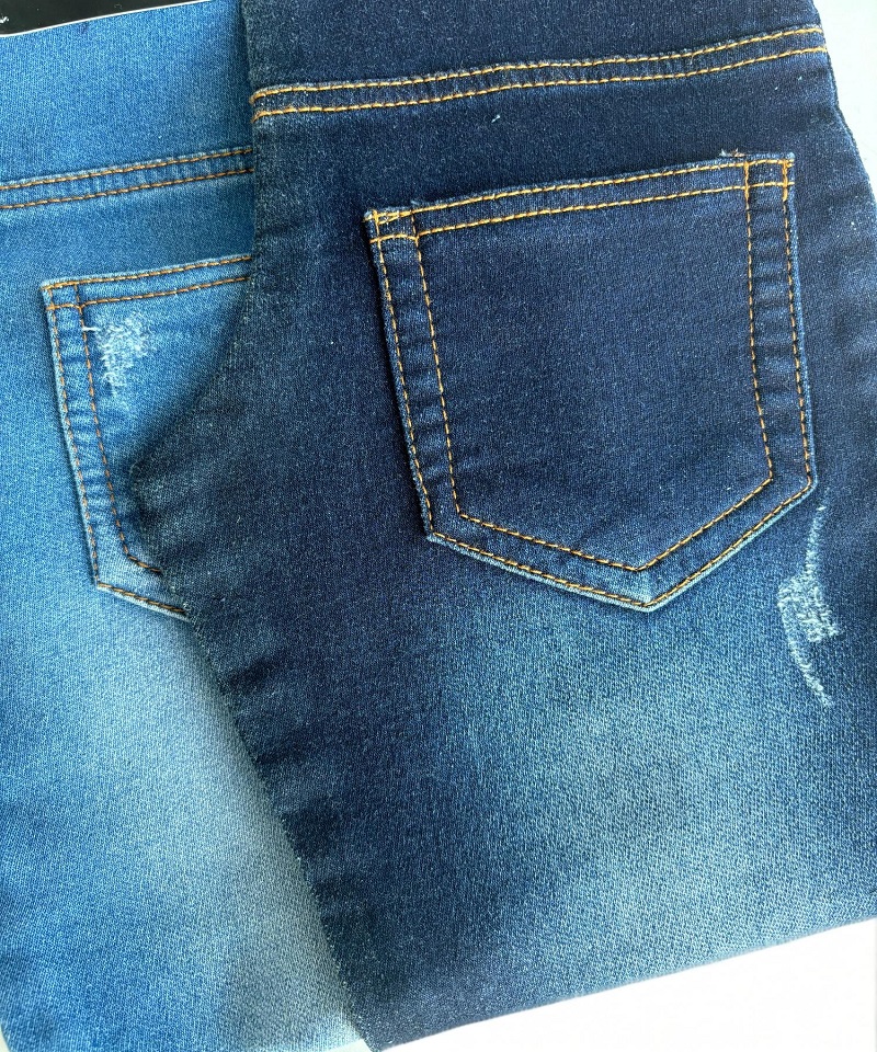 Indigo Tejido falso Peso medio Tejido denim elástico#60012