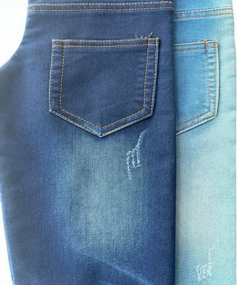 Indigo Tejido falso Peso medio Tejido denim elástico#60014