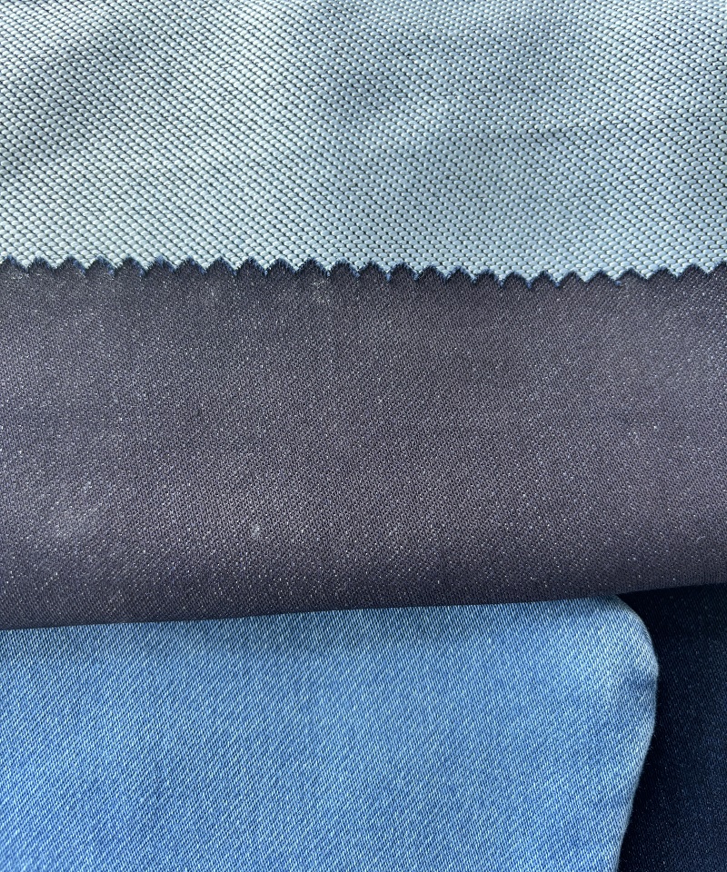 Indigo Tejido falso Peso medio Tejido denim elástico#60014