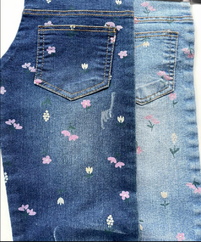 Proceso de impresión y tratamiento de fijación del color: Protege los colores brillantes de Print Denim Fabric