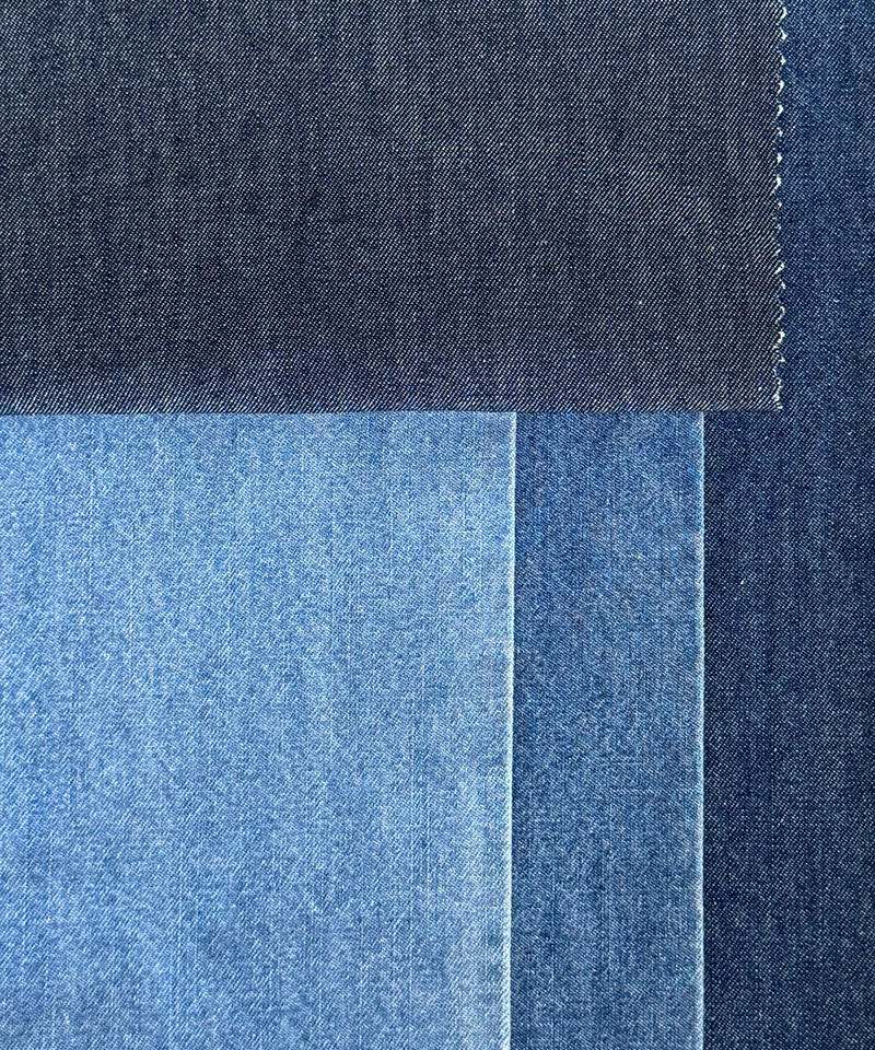 Slub-9879#Indigo-2/1 Twill-7.7oz-Tela vaquera no elástica#10041