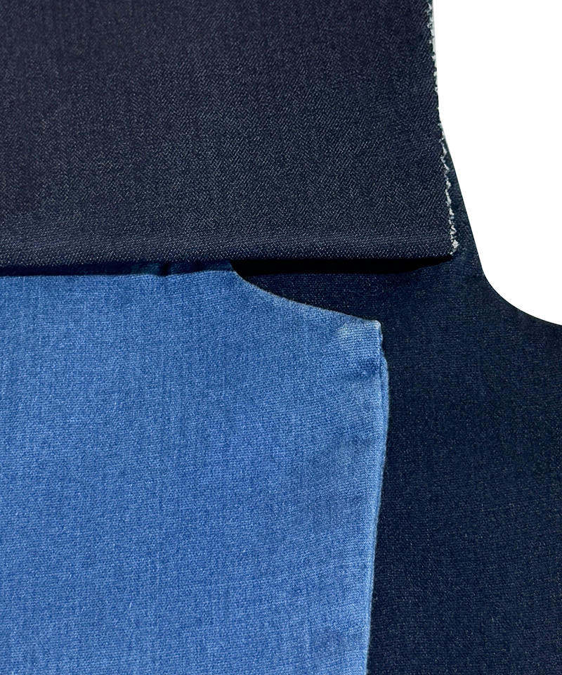 -5207-1#Indigo-2/1 Twill-6.3oz-Tela vaquera de alta elasticidad#40010