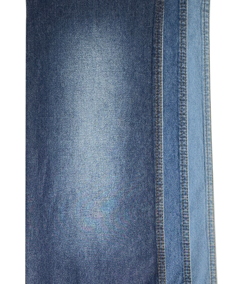 Indigo 2/1 Twill Peso ligero No elástico Tejido de mezclilla de algodón puro#10034